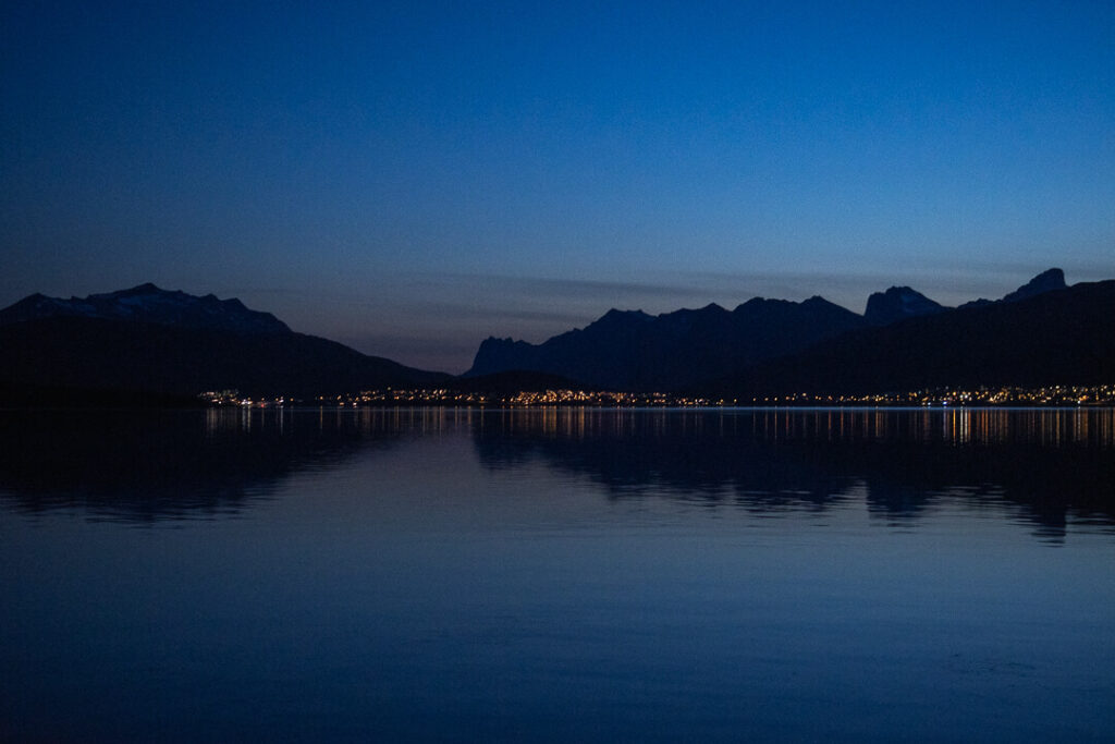 Tromso Norway by night