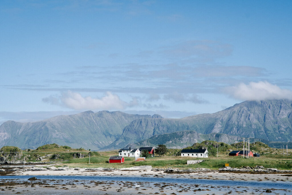 small village in Lofoten Islands