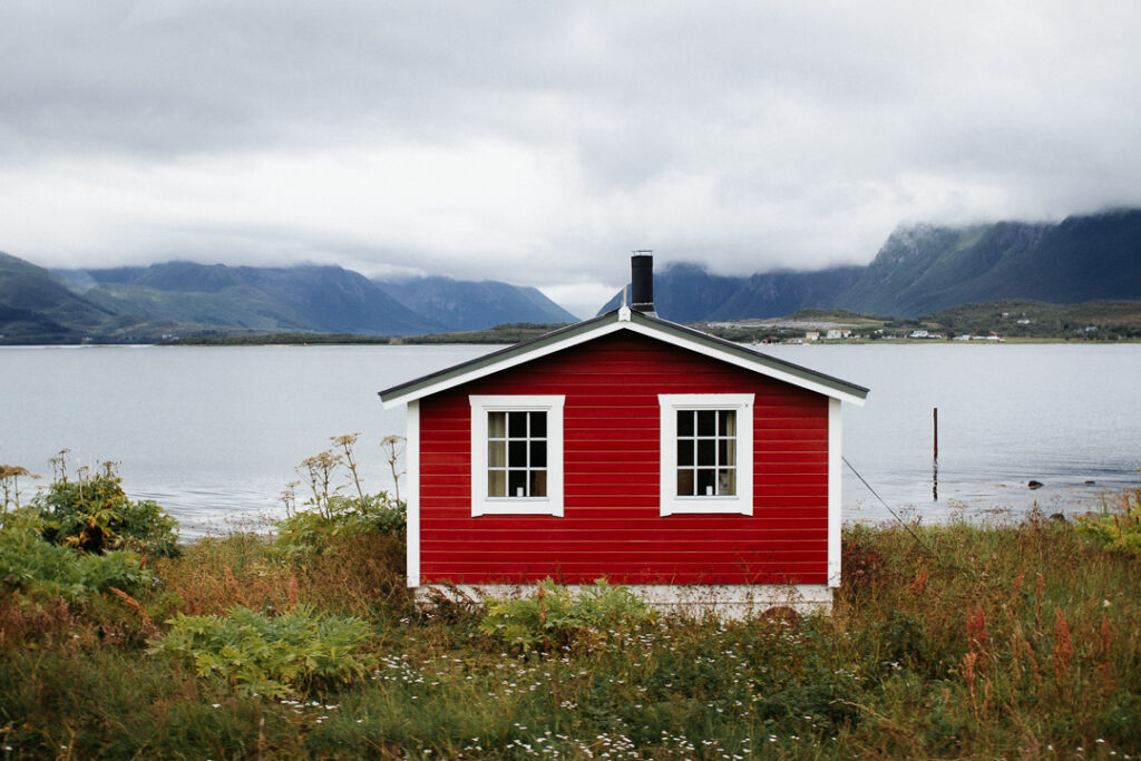Red house in Vesteralen