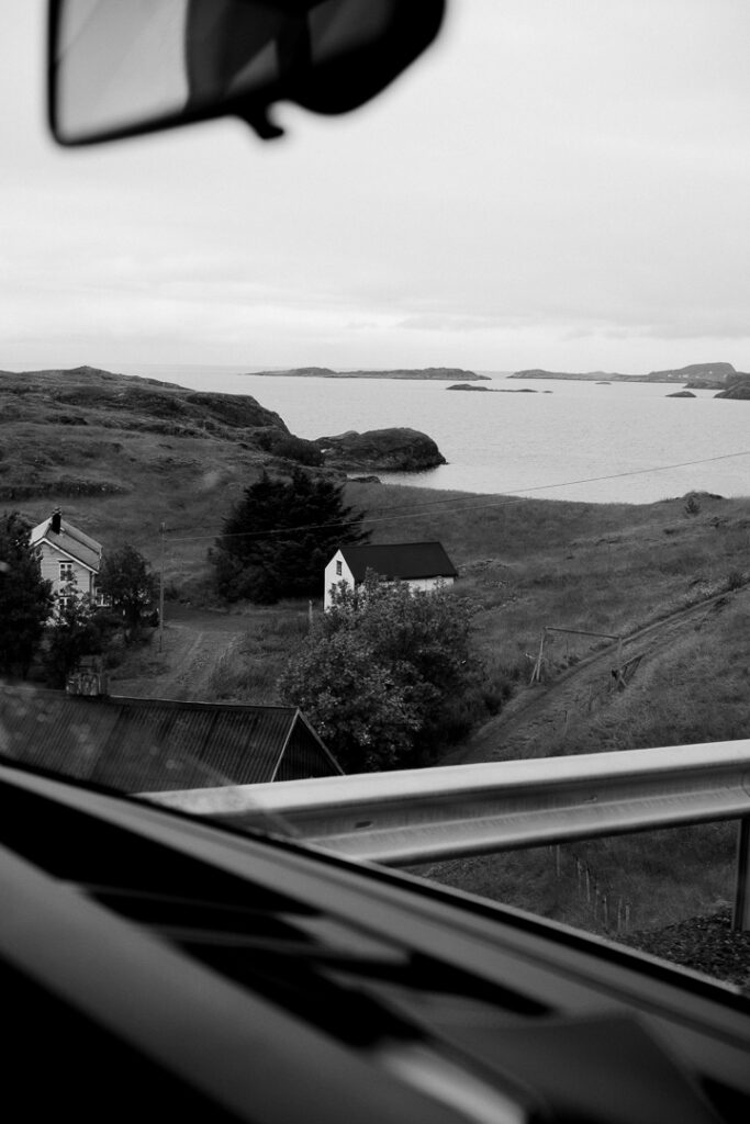 on the road in Vesteralen Island
