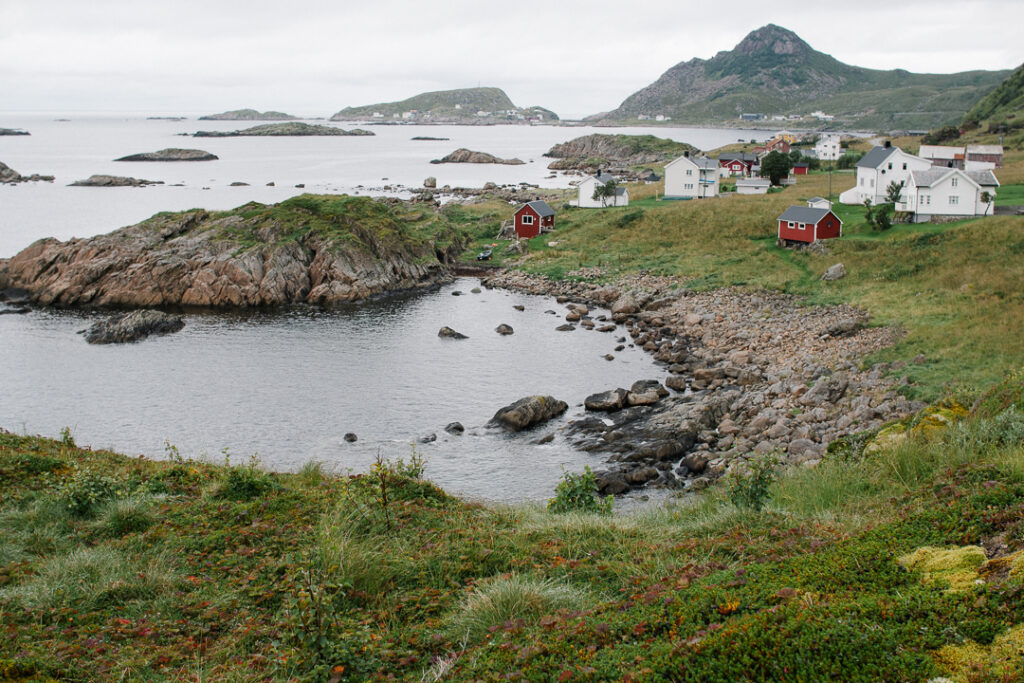 Coastal Fishing village in Vesteralen Island
