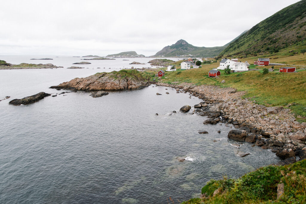 Coastal Fishing village in Vesteralen Island
