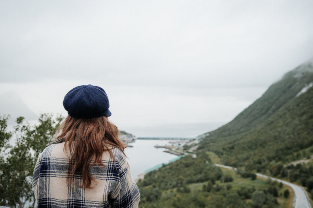 Lisa watching the view