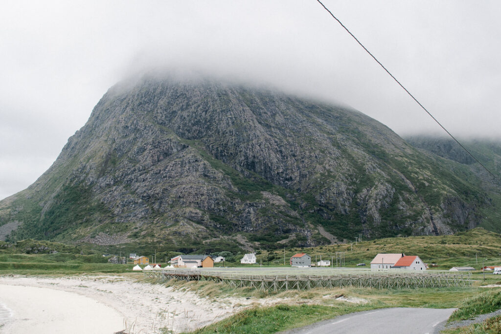 Hovden village in Vestralen Island