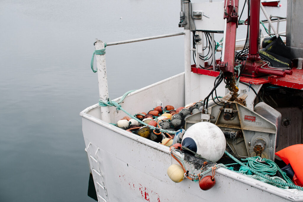 Fishing nets on a boat Vesteralen