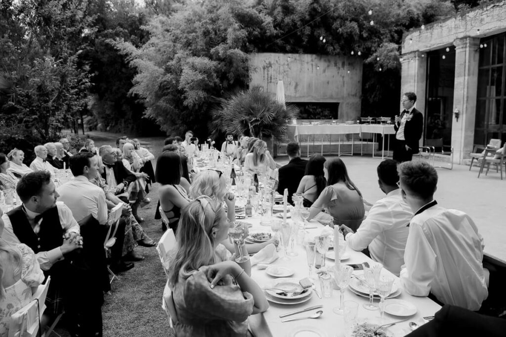 diner table domaine de ribaute english wedding