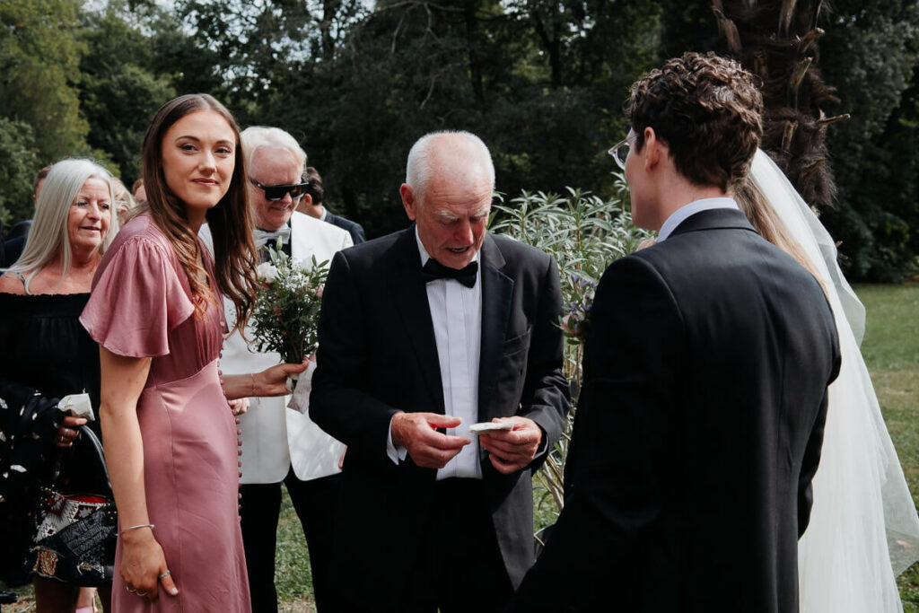 Groom and bride Wedding ceremony wedding Milie Del Photographer