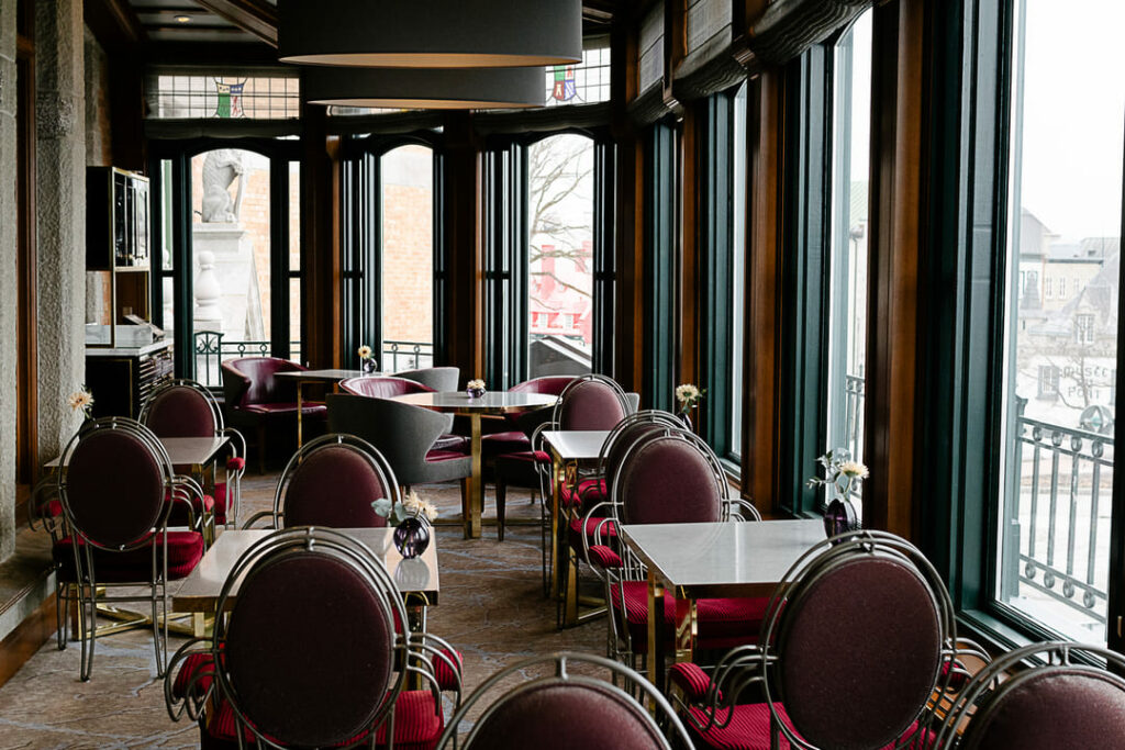 Salle du restaurant Fairmont Frontenac Québec